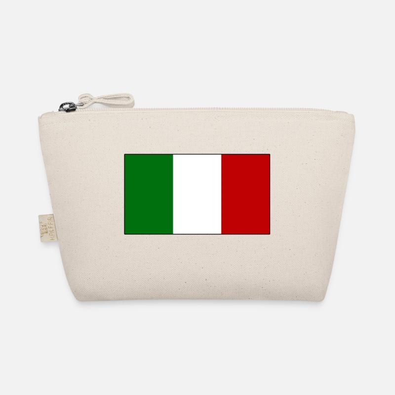 Flagge Italien - Bio-Täschchen - Natur