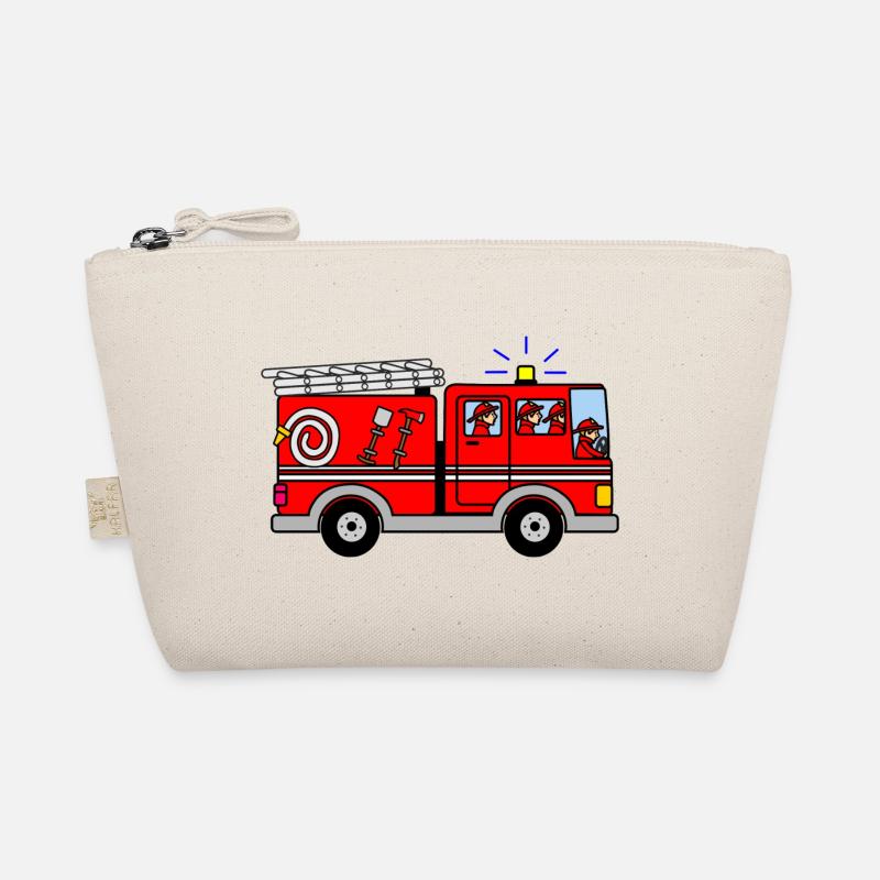 Feuerwehrauto mit Heulensirene - Bio-Täschchen - Natur
