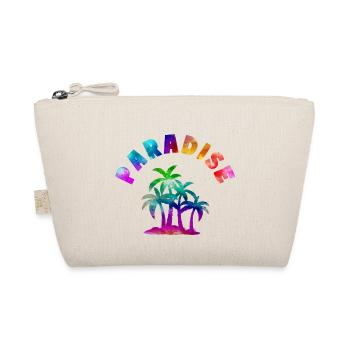 Tropical Paradise motto - Organic Pouch - nature - Front