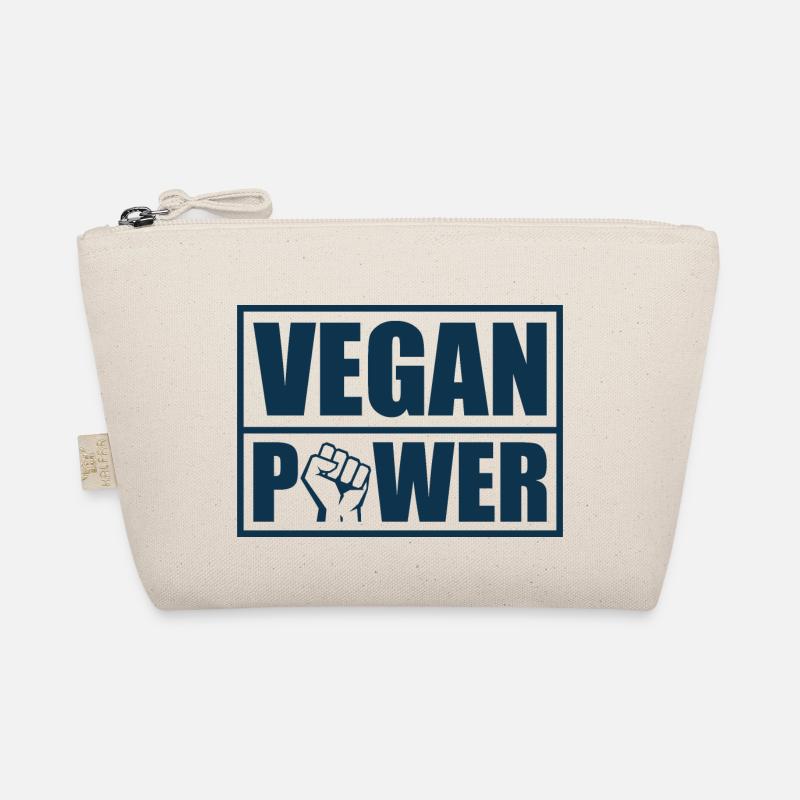 Vegan Power - Bio-Täschchen - Natur