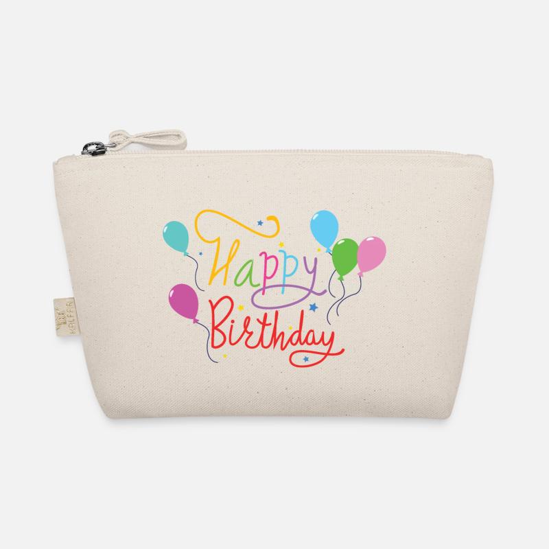 happy birthday - Bio-Täschchen - Natur