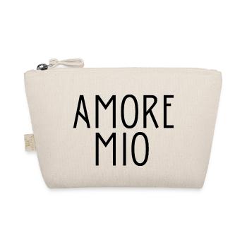 AMORE MIO MON AMOUR EN ITALIEN idée cadeau amour - Trousse biologique - nature - Devant