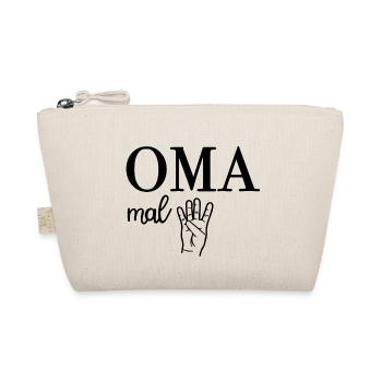 Oma Mal Vier Großmutter - Bio-Täschchen - Natur - Vorne