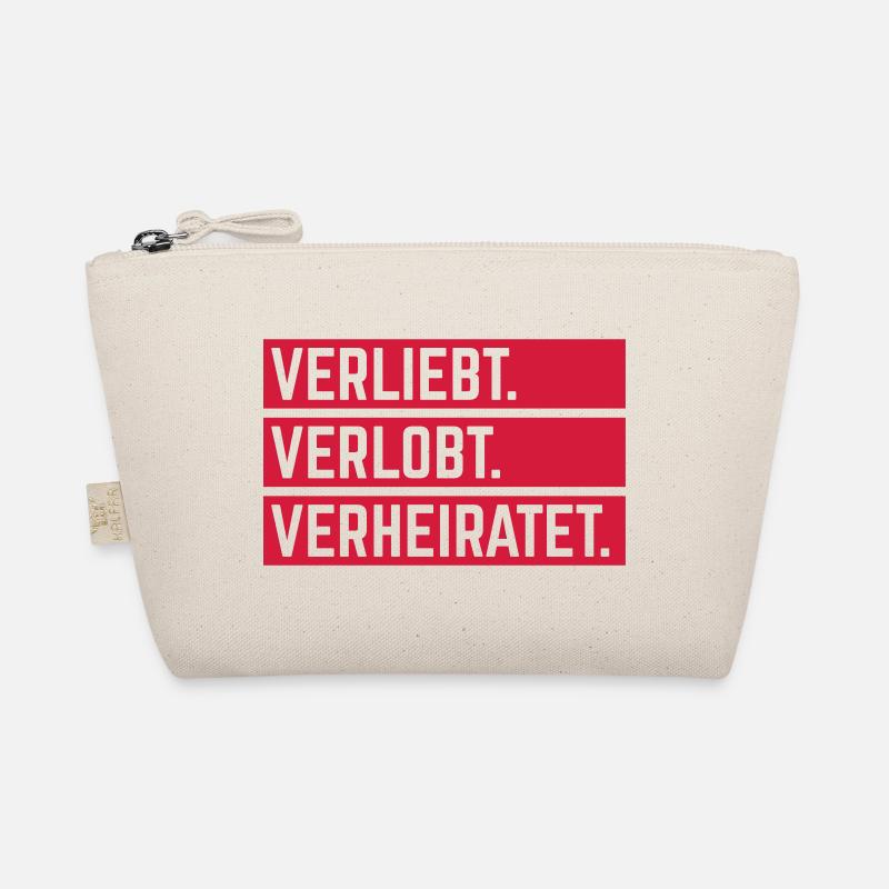 Verliebt. Verlobt. Verheiratet. (Hochzeit JGA 1C) - Bio-Täschchen - Natur