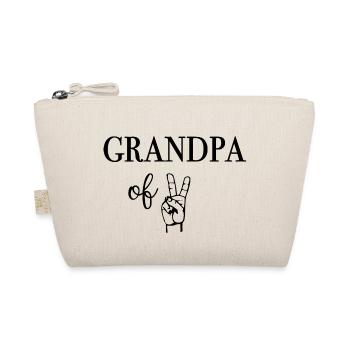 GRANDPA Of Two Enkelkinder Großvater - Organic Pouch - nature - Front