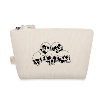 Skulls Totenköpfe - Organic Pouch - nature - Front