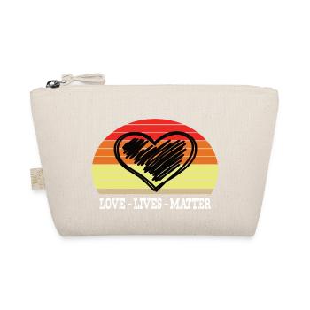 Love Lives matter Retro - Organic Pouch - nature - Front