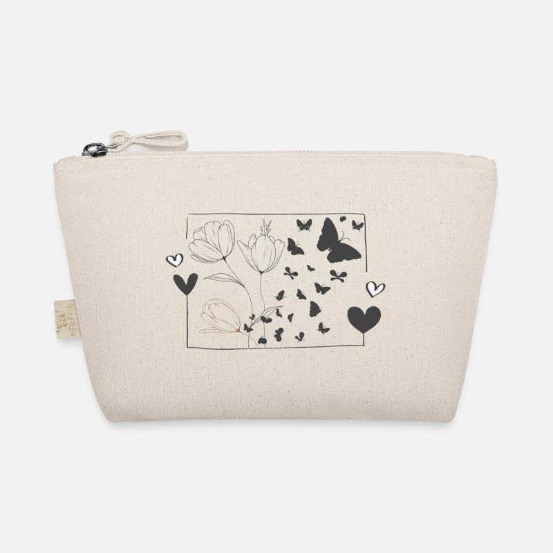 Papillon papillon oiseau fleurs tulipes coeur Trousse biologique