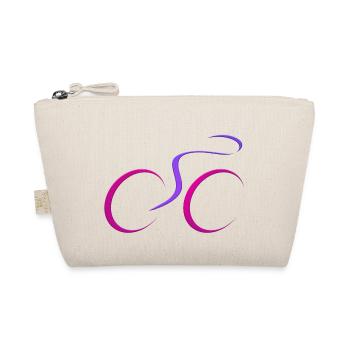 cyclist cycling bmx bike sport mountain biking hobby - Organic Pouch - nature - Front