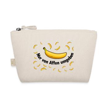 Banane Banana Design Von Affen Umgeben - Bio-Täschchen - Natur - Vorne