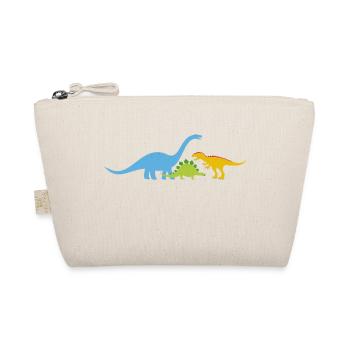Dinos Dinosaurier - Bio-Täschchen - Natur - Vorne