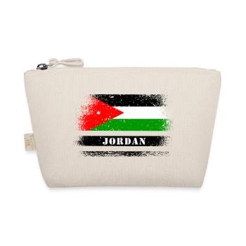 Jordanien Flaggen Design - Bio-Täschchen - Natur - Vorne