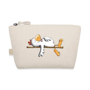 Lazy chicken I Lazy I Sleep - Organic Pouch - nature - Front