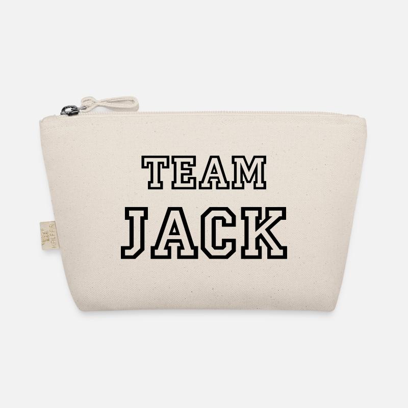 TEAM JACK Hundename Rüde TeamTrikot - Bio-Täschchen - Natur