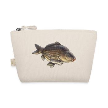 Übliches Karpfenfischen-Design Realistischer Karpfen - Bio-Täschchen - Natur - Vorne