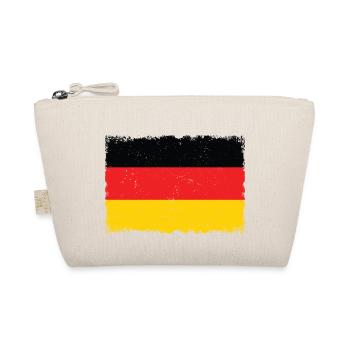 Grunge Deutsche Flagge - Bio-Täschchen - Natur - Vorne