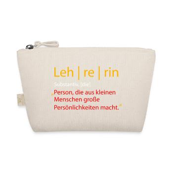 Lehrerin - Bio-Täschchen - Natur - Vorne