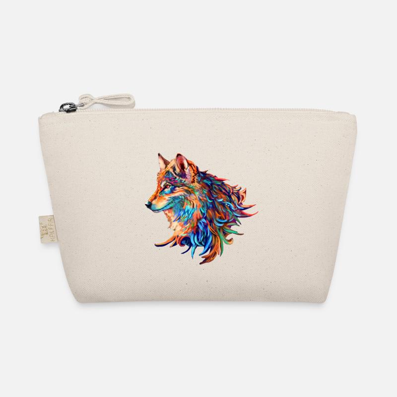 Wolf - Bio-Täschchen - Natur