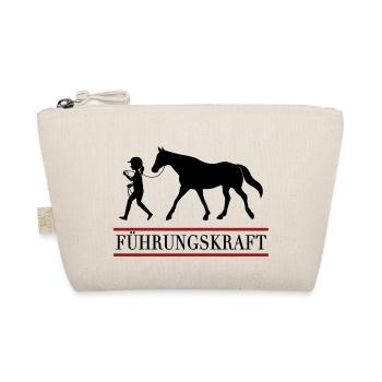 Führungskraft Pferd Reiterin Pferdesport - Bio-Täschchen - Natur - Vorne