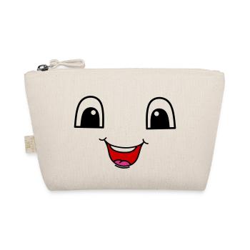 Cute face with a happy smile - Bio-Täschchen - Natur - Vorne