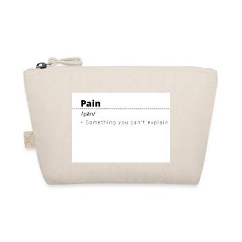 Pain Definition Bekleidung Taschen etc. Aufschrift - Bio-Täschchen - Natur - Vorne