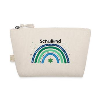 Regenbogen Schulkind Schulbeginn - Bio-Täschchen - Natur - Vorne