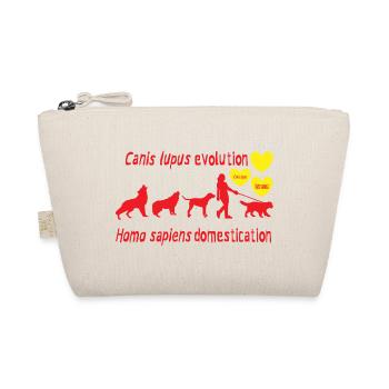 Canis lupus evolution Homo sapiens domestication - Organic Pouch - nature - Front