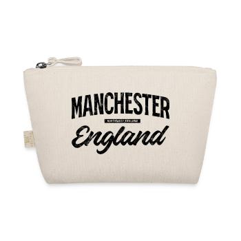 Manchester England Vintage Schriftzug - Bio-Täschchen - Natur - Vorne