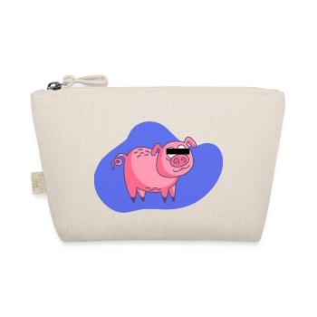 Cartoon Pig - Organic Pouch - nature - Front