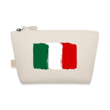 Italy flag used look - Organic Pouch - nature - Front