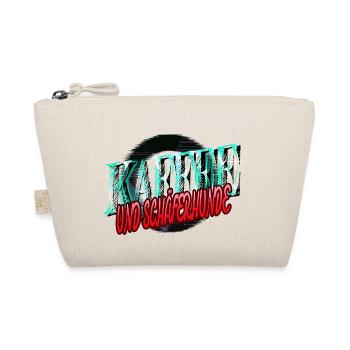 hundefreund kaffeeliebhaber kaffeebohne humor - Bio-Täschchen - Natur - Vorne