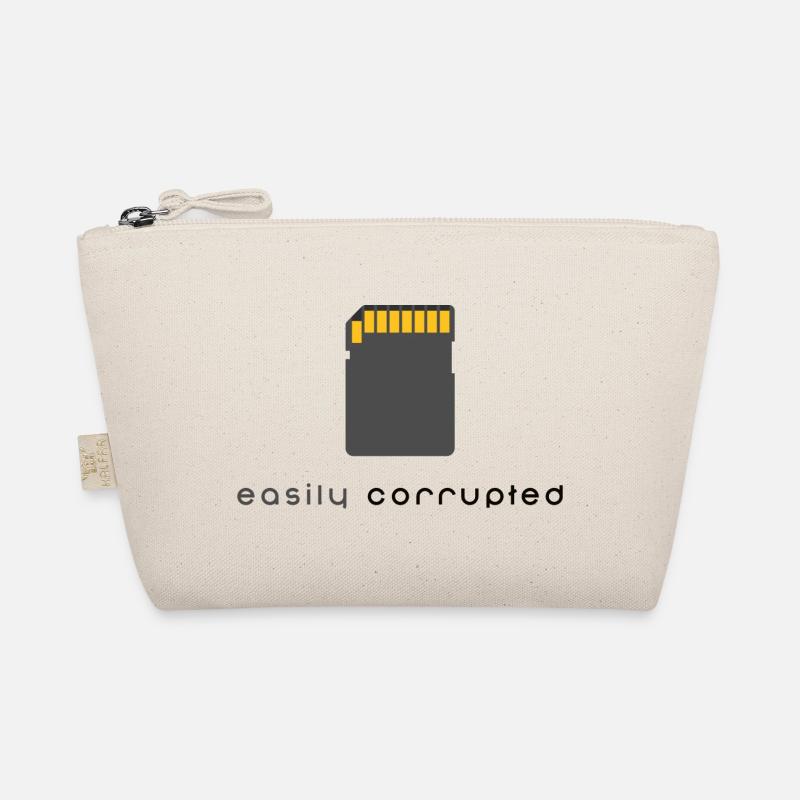Easily corrupted - SD Card Trousse biologique