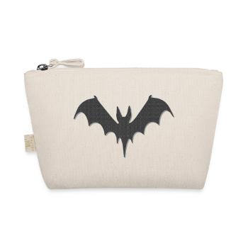 schattierte Fledermaus groß, Halloween Outfit, got - Bio-Täschchen - Natur - Vorne