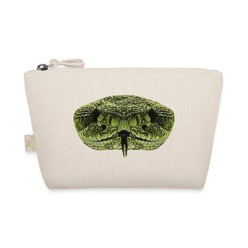 beste reptilien tees, schlangengesicht - Bio-Täschchen - Natur - Vorne