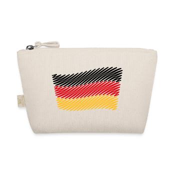 Deutschlandflagge / Bundesflagge (Skizze) - Bio-Täschchen - Natur - Vorne