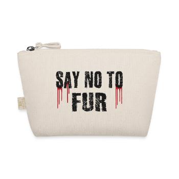 Say no to Fur - Organic Pouch - nature - Front