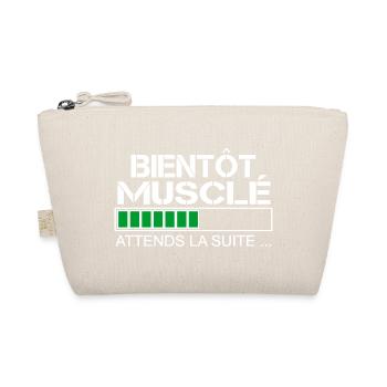 Bientot musclé (blanc et vert) - Trousse biologique - nature - Devant
