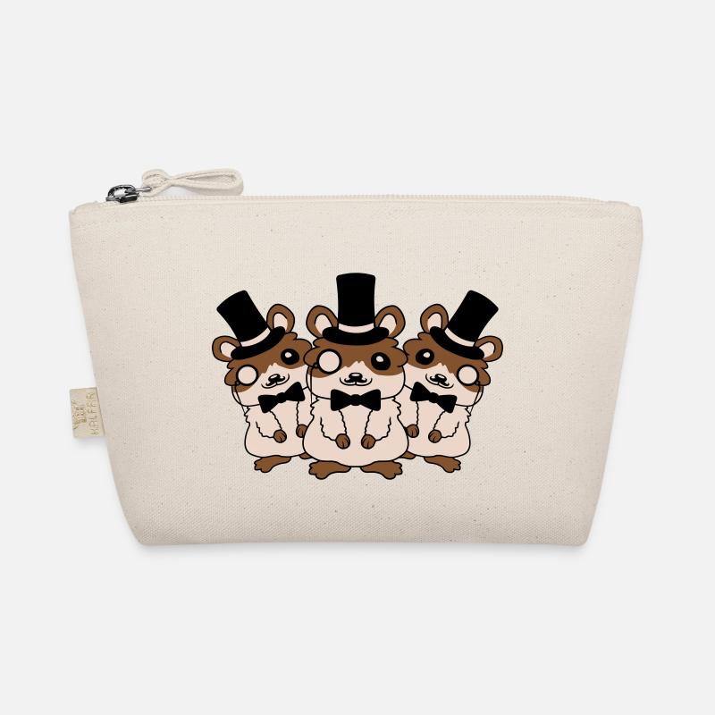 3 cylinder hat hamster Organic Pouch