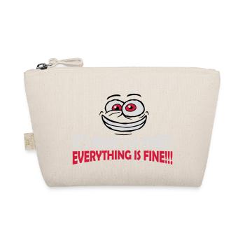 everything is fine Zitat - Bio-Täschchen - Natur - Vorne