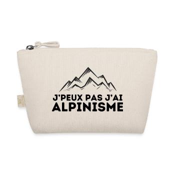 j'peux pas j'ai alpinisme tshirt pull humour - Trousse biologique - nature - Devant