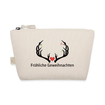Geweihnachten - Bio-Täschchen - Natur - Vorne