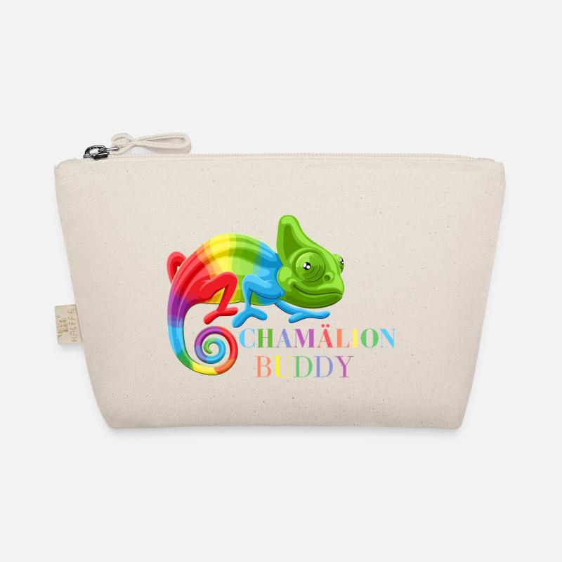 Chamäleon, bunte Chamäleon-Eidechsen Bio-Täschchen