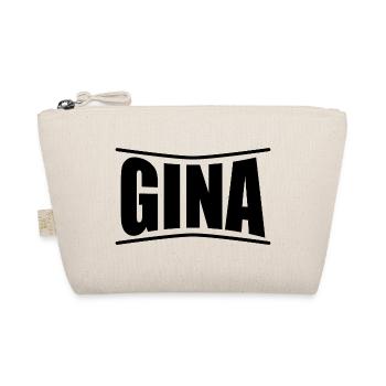 T-Shirt Gina T-Shirt Geschenkidee - Bio-Täschchen - Natur - Vorne