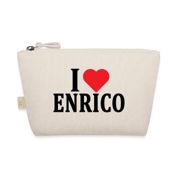 t-shirt J’adore Enrico idée cadeau t-shirt - Trousse biologique - nature - Devant