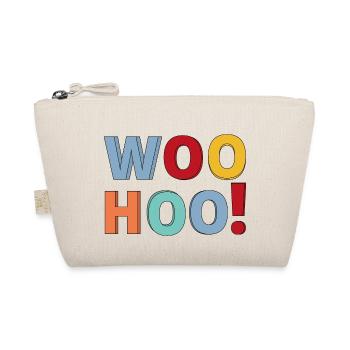 Woohoo Calligraphy text design. - Organic Pouch - nature - Front