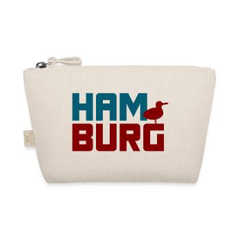 Hamburg Fan Möwe Quote Hansestadt Nordsee - Bio-Täschchen - Natur - Vorne