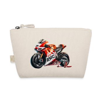 Show off your style with our motorcycle logos - Organic Pouch - nature - Front