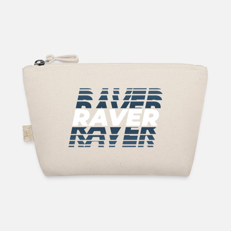 Raver design glitch, pour DJ EDM Techno House Trousse biologique