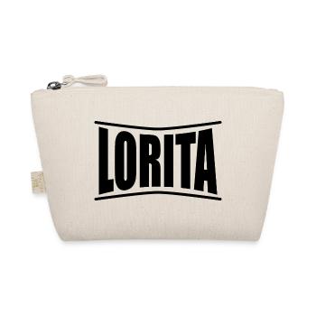 Name T-Shirt Lorita T-Shirt Geschenkidee - Bio-Täschchen - Natur - Vorne
