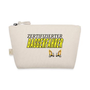 Zertifizierter Baggerfahrer - Bio-Täschchen - Natur - Vorne